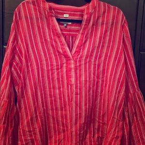 Loft Popover w Bell Sleeves Size L
